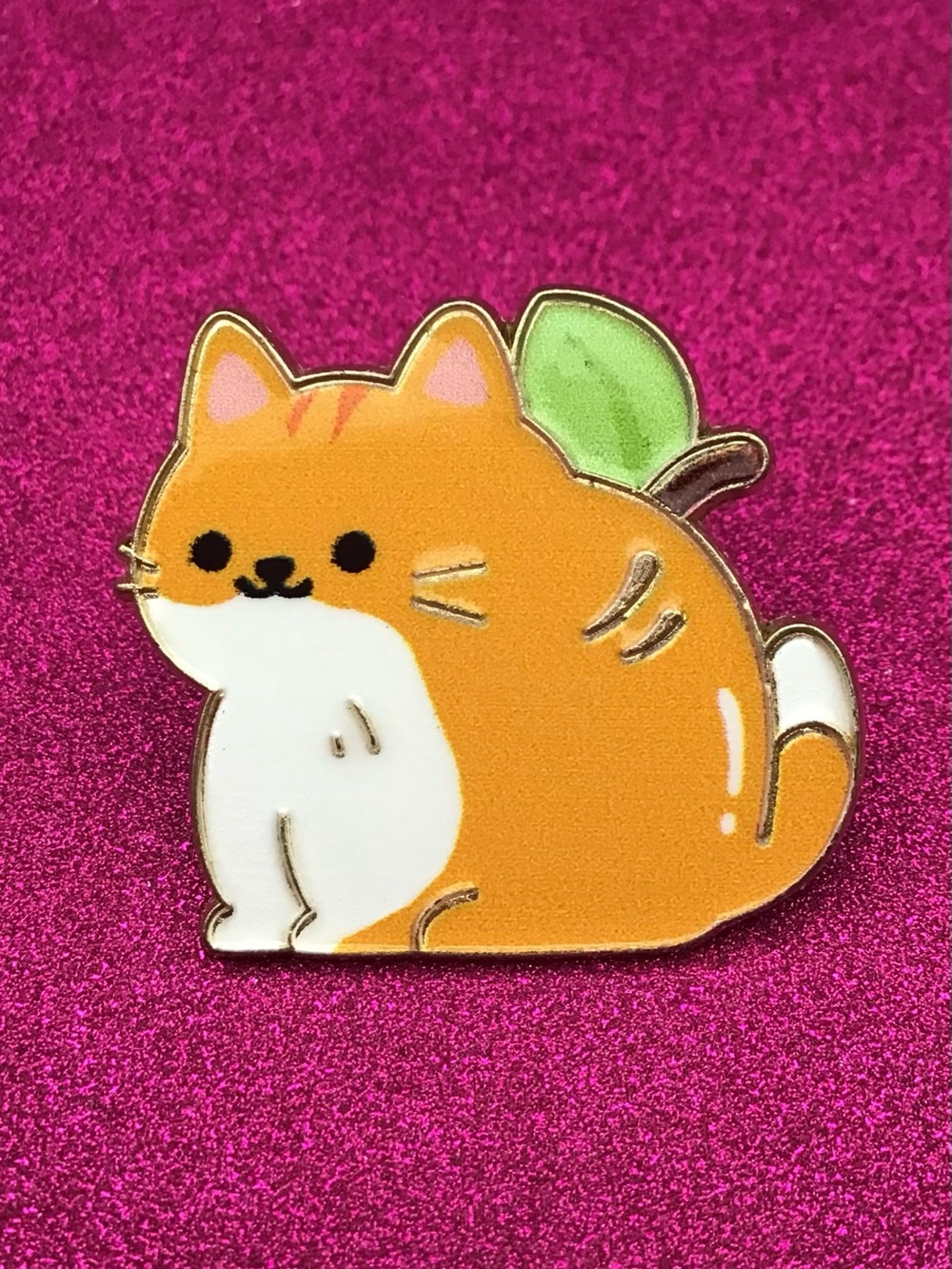 Orange Cat Enamel Pin
